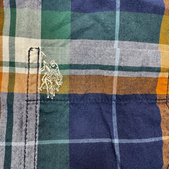 US Polo Assn Denim Co Plaid Shirt Mens Size XL Western Cowboy Casual - Picture 3 of 7